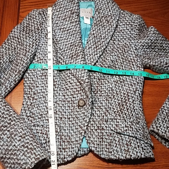PHILLIPE ADEC Wool Boucle Tweet Jacket - Picture 7 of 8